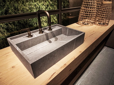 surface mounted single washbasin