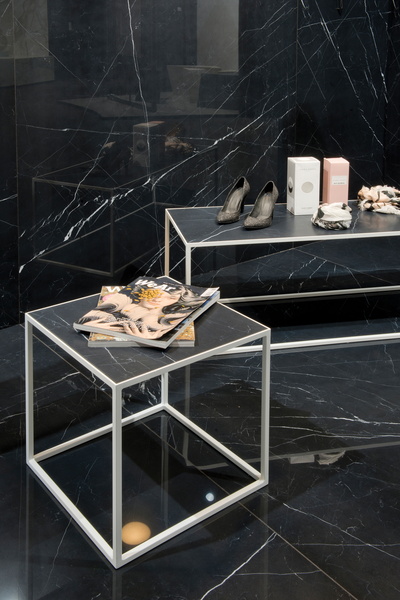 marble inlay table display