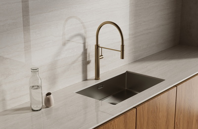 Travertino Vein White (12mm sink cutout)