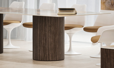 Solido 12 | Circular Tiled Wooden Base