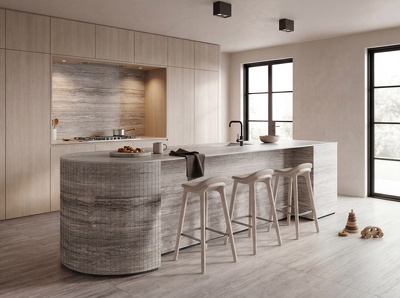 Travertine Silver Grey