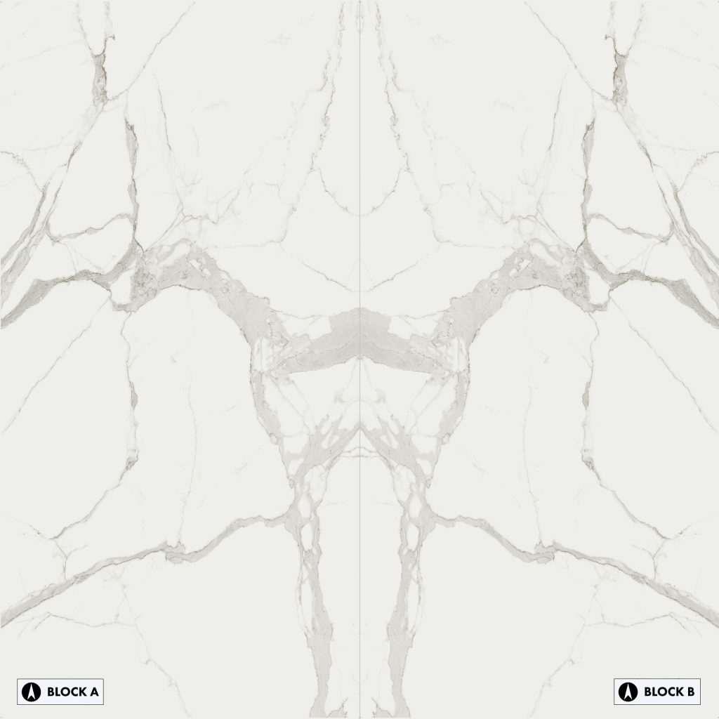 Marble Statuario Bookmatched Large Format Porcelain Tile From Platform 