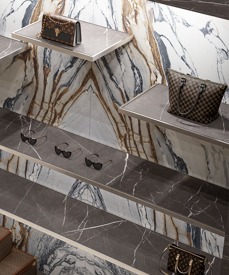 retail design porcelain slab